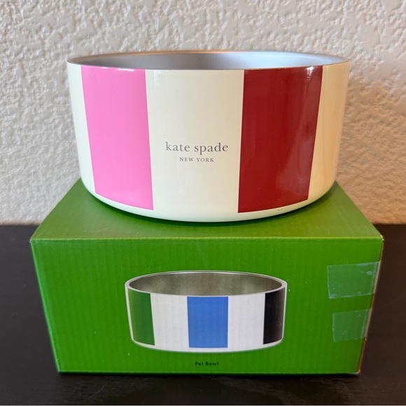 kate spade Other - Kate Spade M/L  Adventure Stripe Pet Bowl